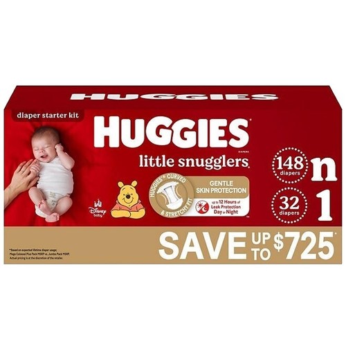 Huggies Diapers Huggies Little Snugglers Plus Diapers, Size 2, 174