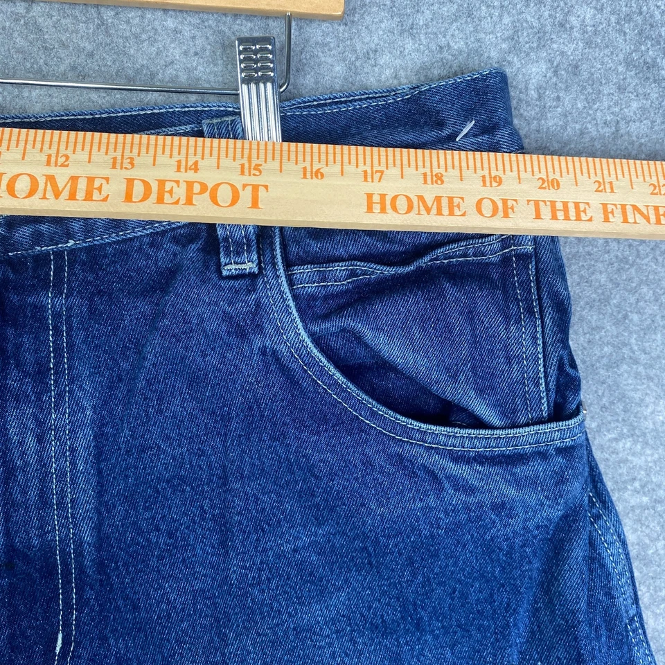 Pantalones Cortos De Colección Fubu Jean Para Hombres 40 Sueltos Hip-Hop Años 90 Azul Denim Sueltos Y2K Foto 4 de 4