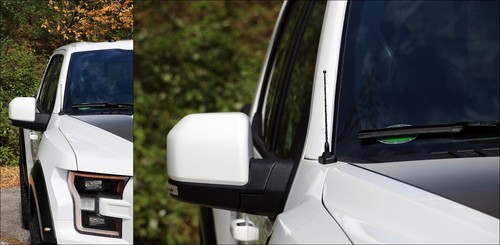 7" Black Spring Stainless AM/FM Antenna Mast Fits: 1999-2004 Jeep Grand Cherokee - Picture 3 of 12