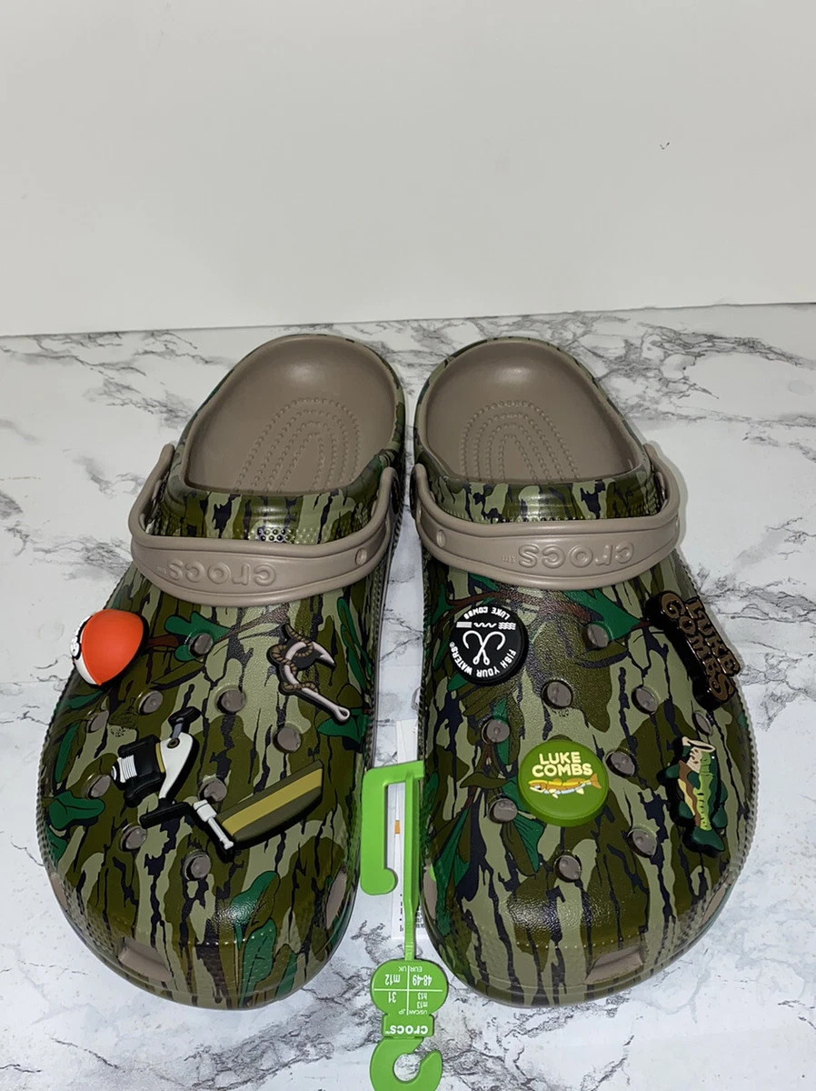 Luke Combs Crocs Bootleggers Mens Size 13 🔥 Brand New🔥Mossy Oak