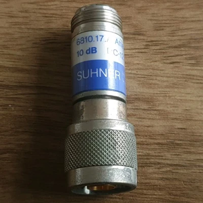 HUBER SUHNER 6810.17.A Fixed Attenuator 10db DC-12,4Ghz N Type (EX-468) - Bild 1 von 4