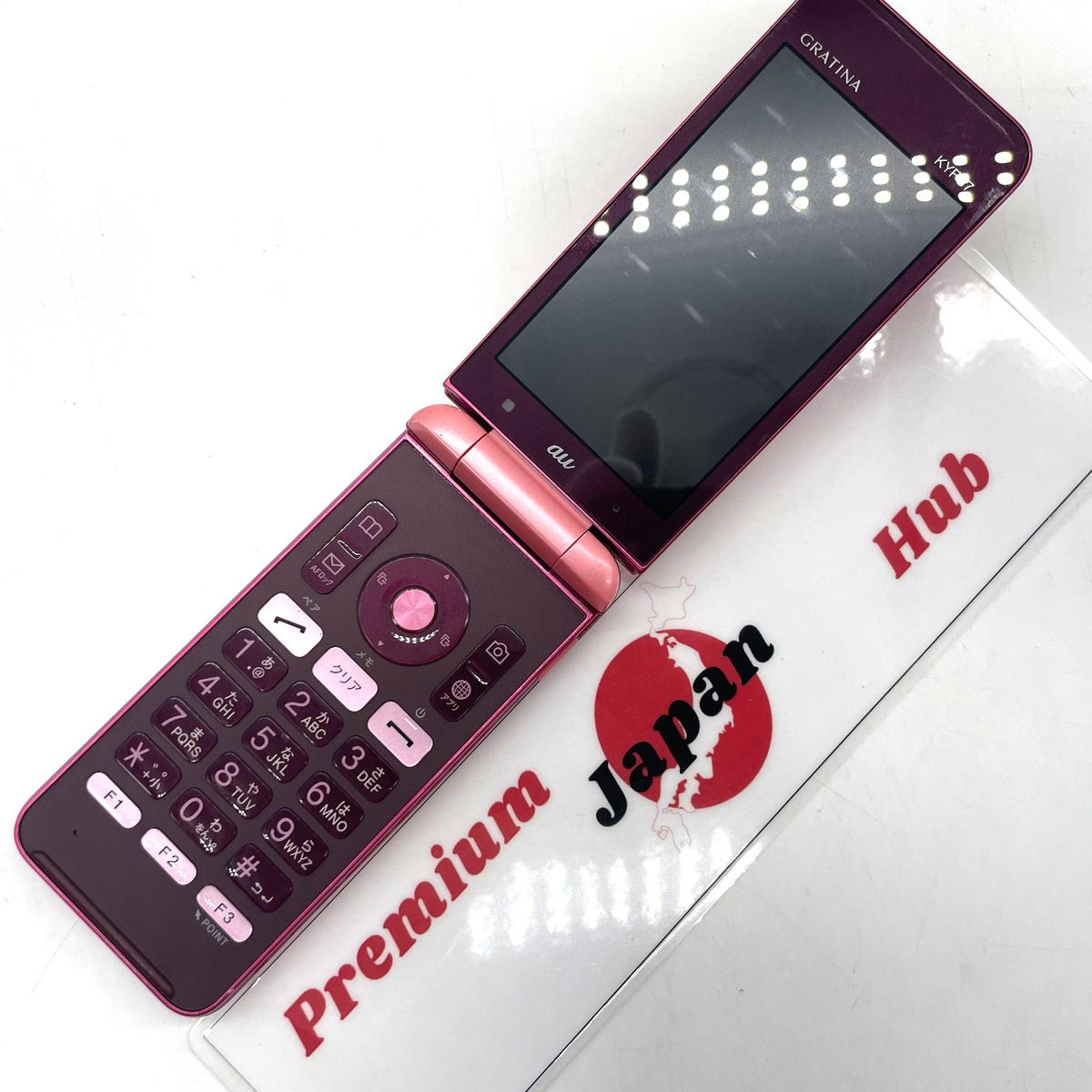 KYOCERA GRATINA KYF37 Pink Unlocked Flip Phone Android SIM Free