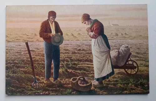 Art Postcard - The Angelus J.F. Millet