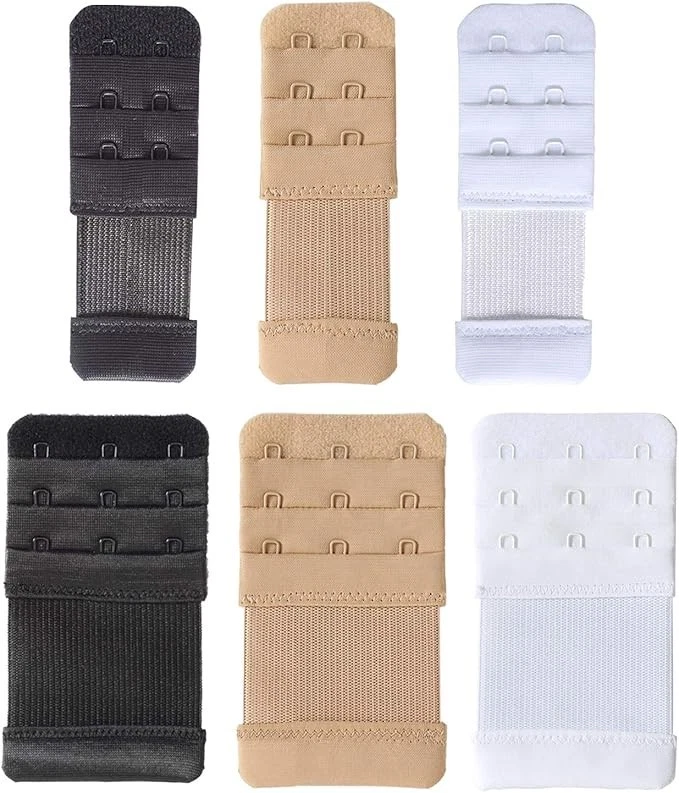 Women's Bra Extender 3 Hook / 2 Hook Bra Extension Strap Soft & Comfortable 3pcs - Image 2 of 4