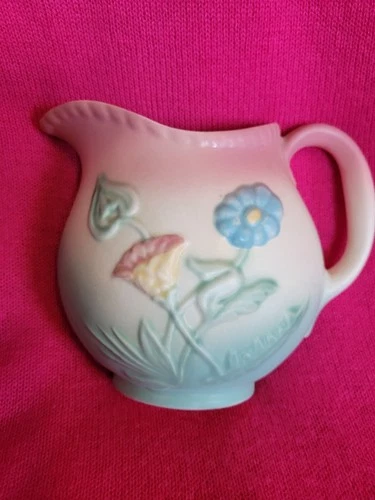 Hull Pottery Bowknot Wall Pitcher 6" No Chips or Cracks