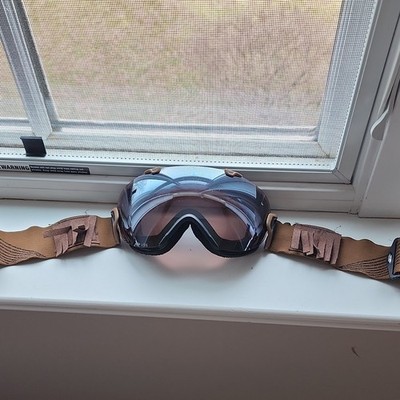Smith I/O S Ski Goggles Black Frame Brown Tinted Lens Adjustable Strap UV5