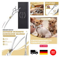 Hundeschere Dream 440C Edelstahl 7-Zoll Gebogen