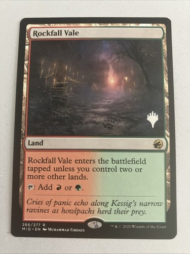 Rockfall Vale - Innistrad: Midnight Hunt - Near Mint PROMO
