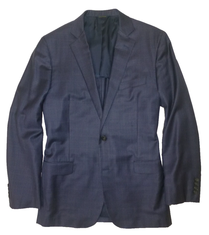Brooks Brothers Blazer 44L фиолетовый клетку отличном состоянии куртка спортивное пальто - Изображение 2 из 4
