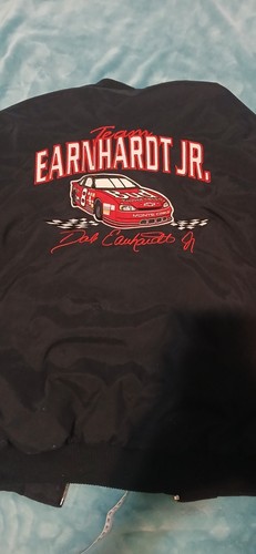 VTG Dale Earnhardt Jr. #8 Bud King Of Beers Full Zip Bomber Jacket BROKEN ZIP - Picture 10 of 16