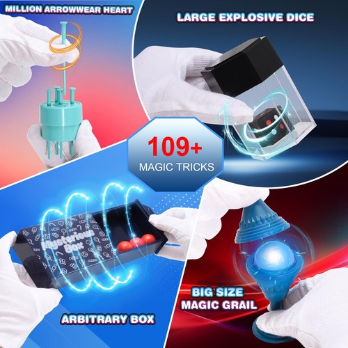 Magic Kit 109+Magic Tricks for Kids Age 6-8 Magic Set with Manual and Video f... - Picture 3 of 9
