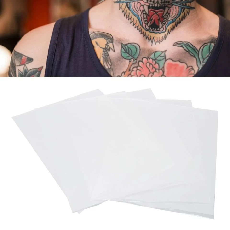 Papel de transferencia de tatuajes transparente para tatuajes 50 un. patrón transparente térmico Foto 4 de 4