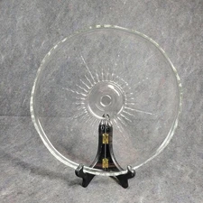 Glass Cake Stand Used Replacement Screw On 11.25" Top (No Base)  3/4" Threads