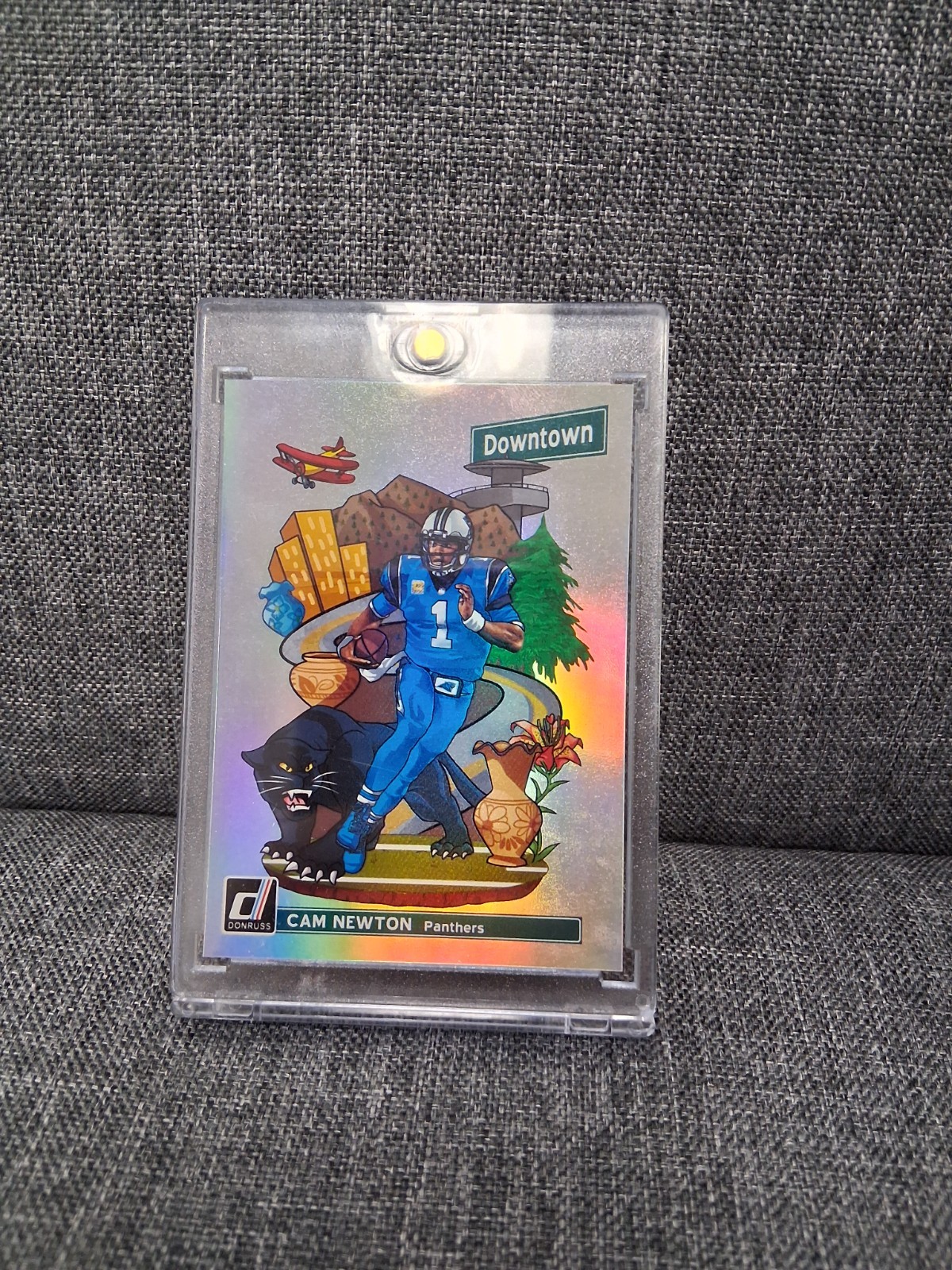 Cam Newton 2018 Panini Donruss Downtown DT-16 Case Hit First Year MVP Panthers