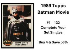 Topps 1989 Picture Card Series Batman Movie Cards Complete Your Set Singles