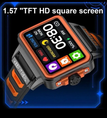 Large Screen Bluetooth Smart Watch,Phone,Music Player,Fitness,Heart Rate Tracker - Picture 4 of 10