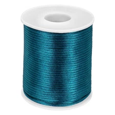 Nylon String Cord 2mm x 55 Yards Thread Twine String Beading Cord,Dark Lake Blue