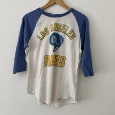 LA Rams Junk food Shirt Size Small Vintage 3/4 Sleeve