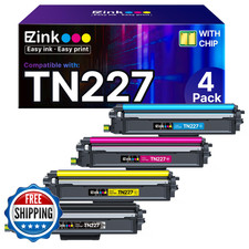 E-Z Ink TN227 Compatible Toner Cartridge for Brother TN-227 BK/C/M/Y 4-PK High Y