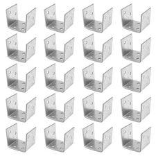 20 PCS Half Post Base Fit 2 x 2 Post Anchor Connector Steel Brackets for Deck...