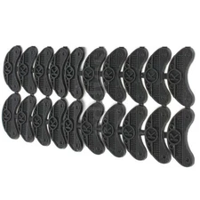 20Pcs Rubber Sole Heel Savers Toe Plates Tap DIY Glue On Shoes Pad Replacement c