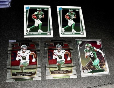 2021 Panini Elijah Moore Rookie (5) card lot - New York Jets