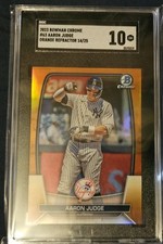 2023 Bowman Chrome - Aaron Judge #63 Orange Refractor /25 SGC 10