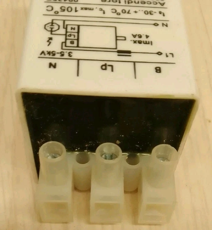 Accenditore Reattore Osram Tipo 400 B NUOVO - Immagine 2 di 3