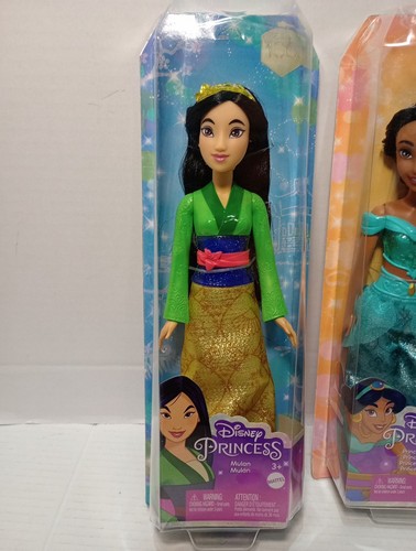 Mattel Disney Princesses- Mulan 12" & Jasmine 12" Barbie Doll - New In Box - Picture 2 of 4