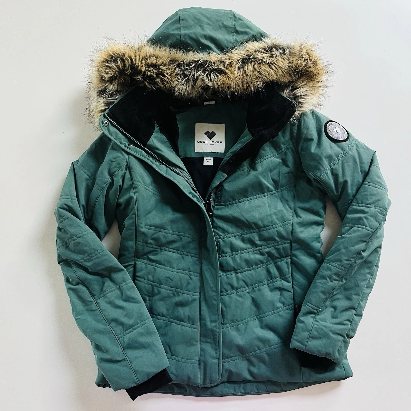 Obermeyer Women’s Waterproof Insulated Snow Jacket With Detachable Hood