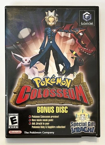 Pokémon Colosseum Nintendo GameCube 2004 Special Gift Jirachi Bonus Disc