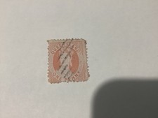 Queensland 1860-81  1d Orange Chalon used, barrel Seven seas 4