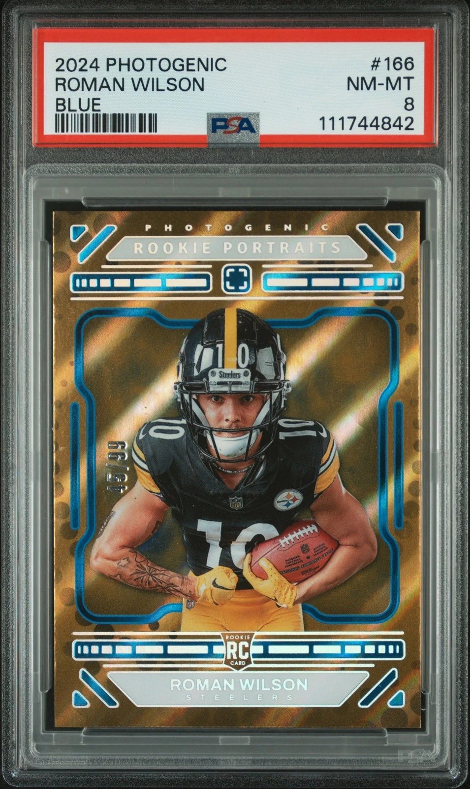 Roman Wilson Panini Photogenic #166 Autograph-Blue