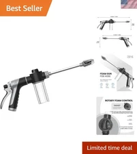 High Pressure Foam Sprayer with Plastic Soap Dispenser for Versatile Cleaning