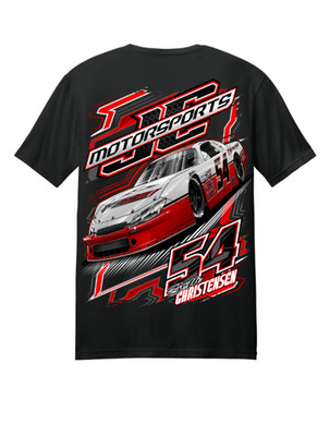 NEW JC Motorsports Black and Red Super Late Model Racing T-Shirt  SIZE: SMALL