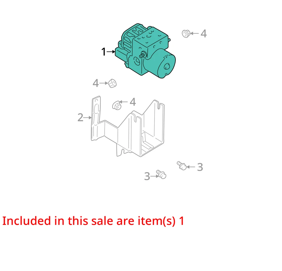 ABS Pump Anti-Lock Brake Part Assembly Fits 00-05 ECLIPSE 1478775 - Image 3 of 4