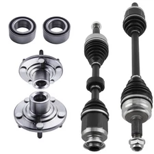 Front CV Axle Shaft& Wheel Hub & Bearing Kit for Honda Acura TSX 2.4L 2009-2013