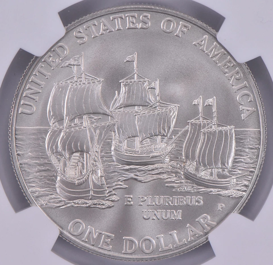 2007-P Jamestown Commemorative Dollar MS70 NGC Brown Label *2431 - Image 4 of 4