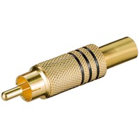 Goobayhigh End Cinchstecker Vergoldet 2 Stk. Schwarz