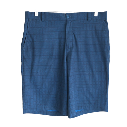 Nike Golf Tour Performance Men's Golf Shorts Size 34 Plaid Blue DRIFIT