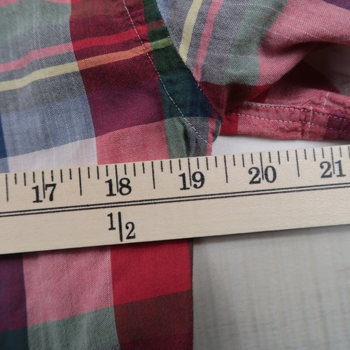 Gitman Bros Shirt Mens Small Red Plaid Short Sleeve Button Down Cotton * - Picture 13 of 15