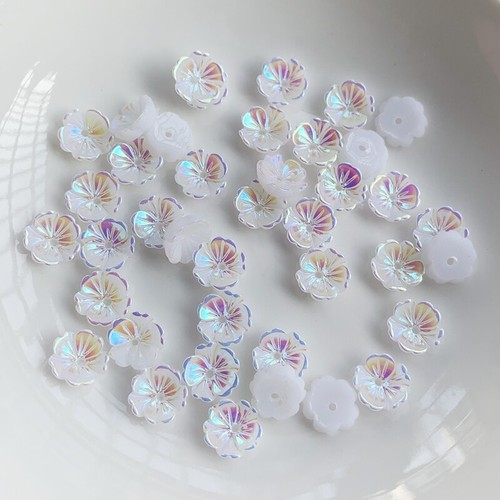 30pcs 6mm&8mm rhinestone cute flat back nail art decorations crystals DIY flower - Picture 19 of 22