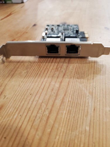 Syba SY-PEX24028 Dual LAN Ports 1000-Base T Gigabit Ethernet Card Green - Picture 1 of 3