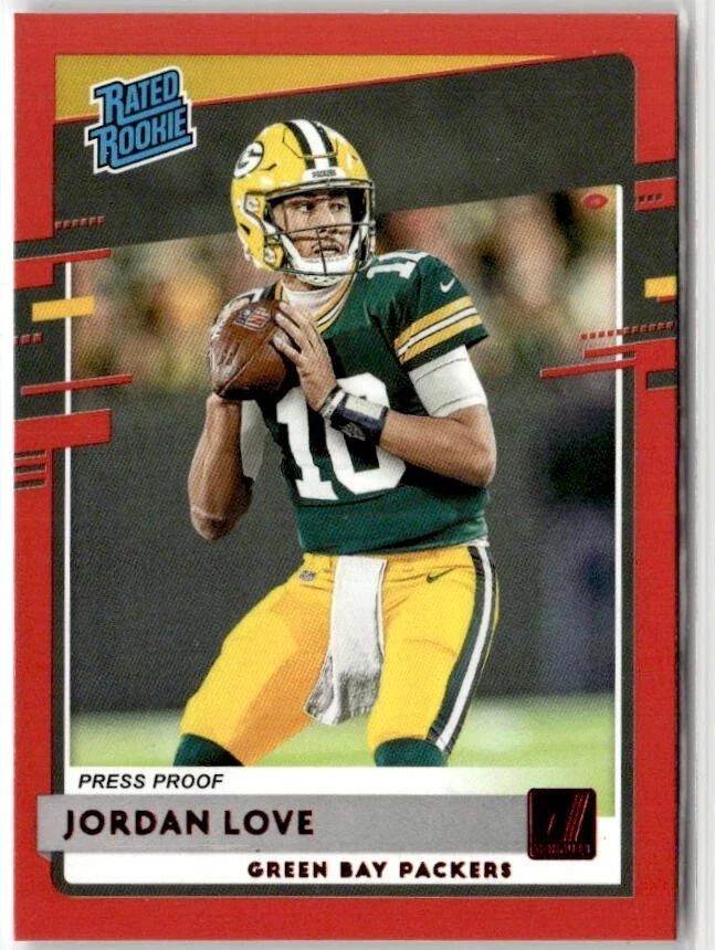 2020 Donruss #304 Jordan Love Press Proof Red