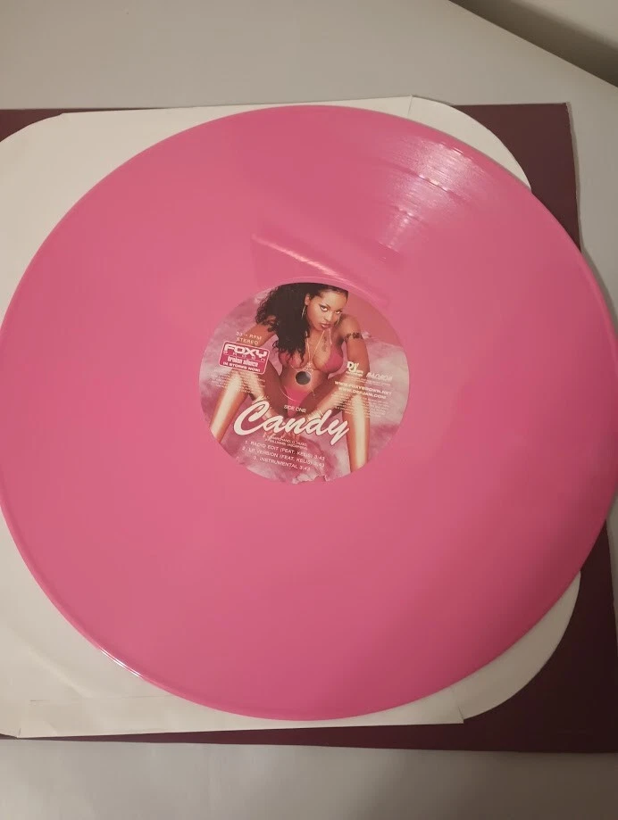 Foxy Brown: Candy/730 виниловая пластинка розовая промо 12 дюймов сингл (2001, Def Jam) - Изображение 3 из 4