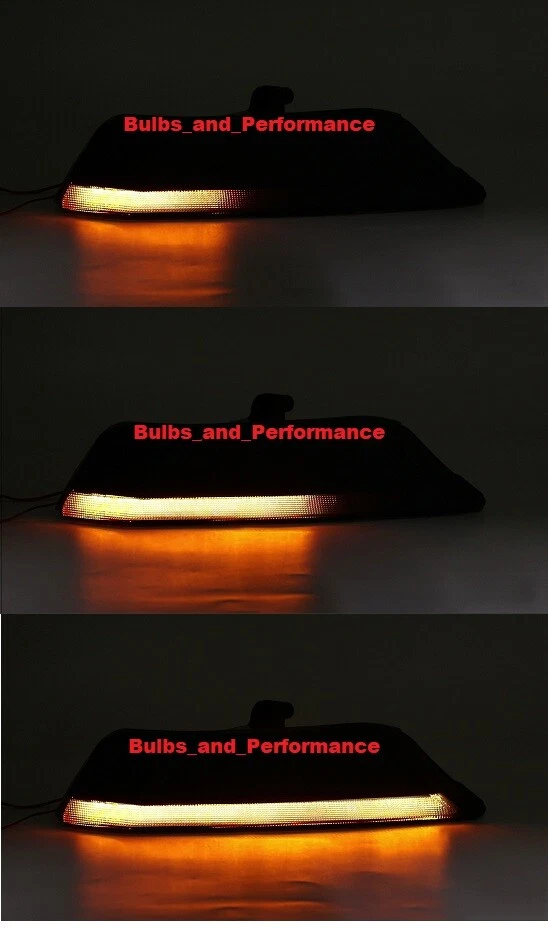 Smoked Lens Sequential LED Front Turn Signal Lights Lamps for 2015-2017 Mustang - Image 3 of 4