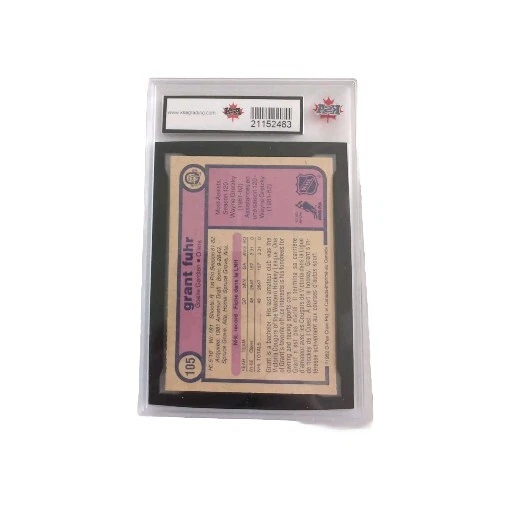 1982 O-Pee-Chee Grant Fuhr #105 novato ¡como nuevo CND KSA 10! Engrasadores Edmonton Foto 3 de 4