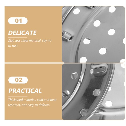 2pcs Steamer Rack Cooker Rack Food Steaming Stainless Steel Steamer - Picture 10 of 12