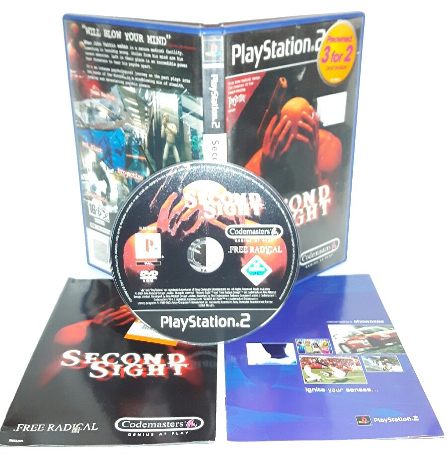 SECOND SIGHT - Ps2 Playstation Play Station 2 Gioco Game 