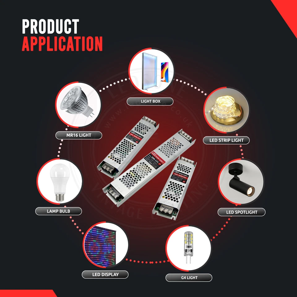 DC 12V LED Netzteil Trafo Schaltnetzteil Adapter Power Supply für LED Strip - Bild 4 von 4